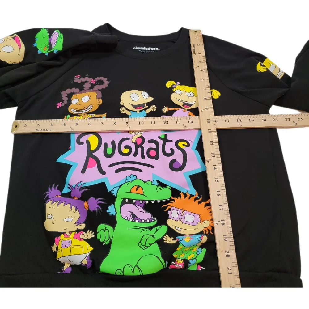 Nickelodeon Long Sleeve Shirt Black Large 11-13 or Women's Medium - Picture 3 of 6